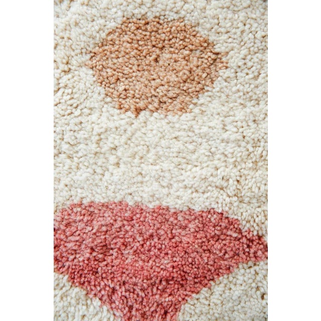 Not Yet Made - Made To Order Natural White Moroccan Wool Rug With Beige, Rose, Indian Red, Eggplant & Dusty Rose - 9x12 Ft For Sale - Image 5 of 11