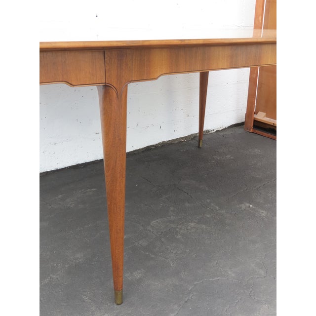 Mid Century Modern Extra Long Dining Table With 3 Leaves 6426 For Sale - Image 11 of 18