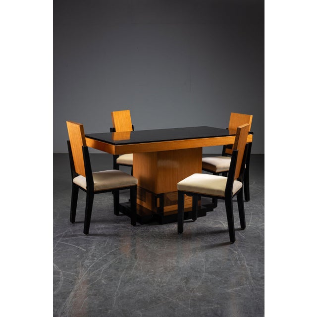 Art Deco Dining Chair Set by Michel Dufet, Set of 4 For Sale - Image 6 of 12