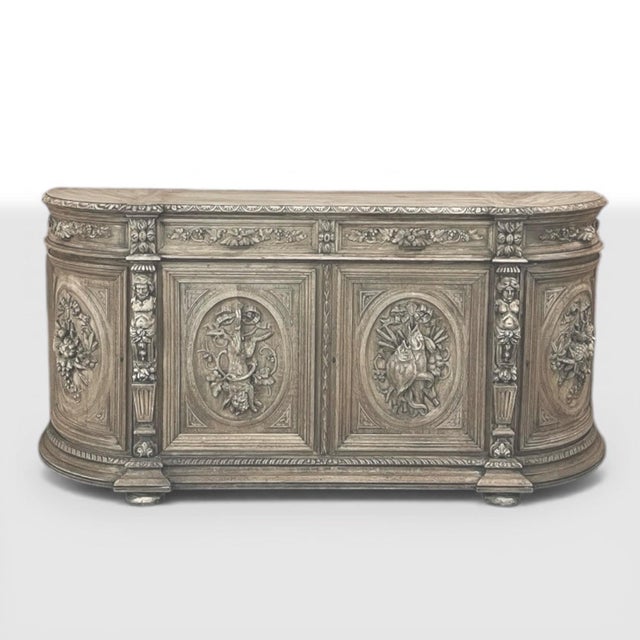 19th Century French Renaissance Revival Hunt Buffet For Sale - Image 4 of 18