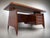 Mid-Century Italian Teak Executive Desk by Vittorio Dassi, 1950s For Sale - Image 6 of 18