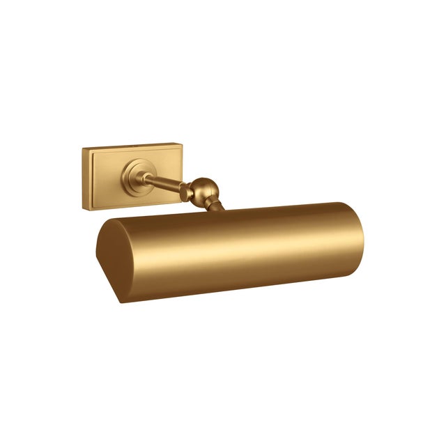 Chapman & Myers by Visual Comfort Studio Kenyon 10" Picture Light, Burnished Brass For Sale - Image 4 of 5