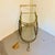 Vintage Hollywood Regency Brass & Glass Two-Tier Bar Cart For Sale - Image 4 of 12