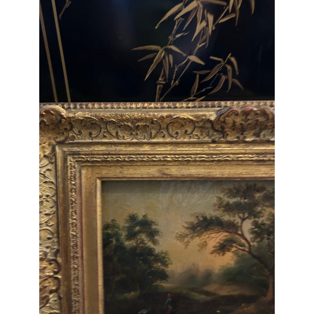 English Antique English Painting on Canvas of a Landscape by A. K. Robinson. For Sale - Image 3 of 8