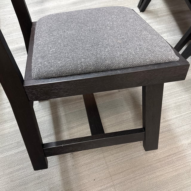 Charcoal International Atelier Upholstered Seat Side Chair For Sale - Image 8 of 11