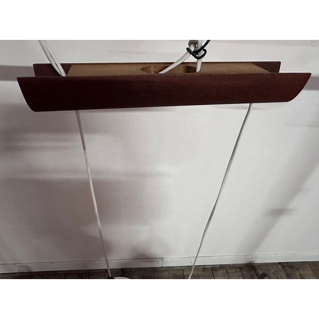 Scandinavian Two-Light Pendant by Uno & Osten Kristiansson for Luxus, 1957 For Sale - Image 4 of 13