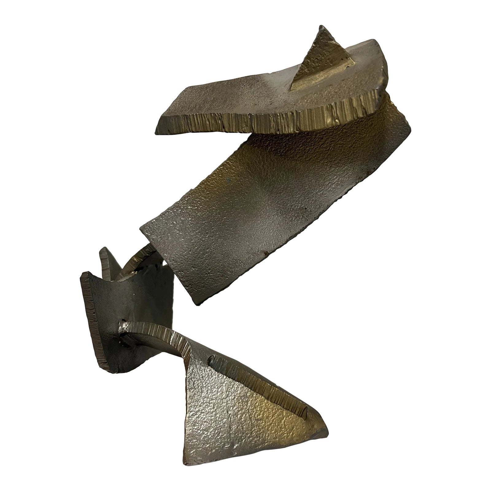 1980s Abstract Industrial Half-Inch Steel Minimalistic Abstract ...
