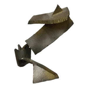 1980s Abstract Industrial Half-Inch Steel Minimalistic Abstract Sculpture
