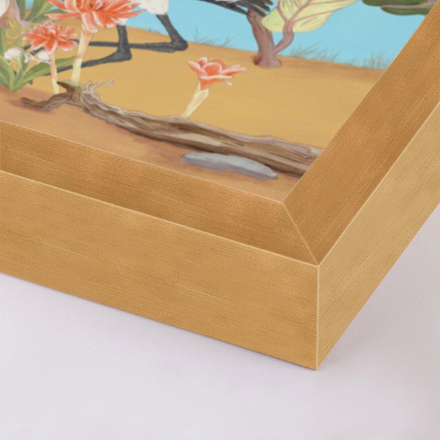 Not Yet Made - Made To Order Palm Beach Paradise by Allison Cosmos, Set of 3, in Gold Framed Paper, Large Art Print For Sale - Image 5 of 9