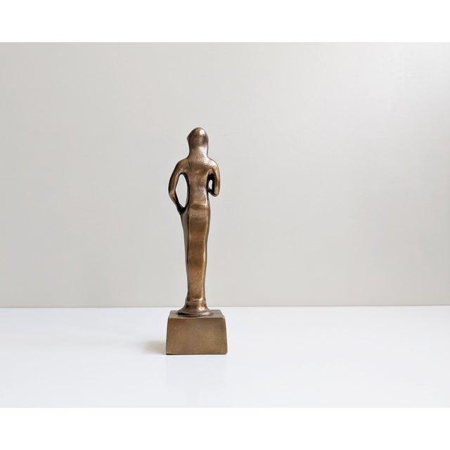 Brachial Style Bronze Sculpture of Woman For Sale - Image 3 of 11