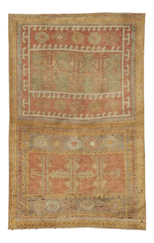 Antique Turkish Oushak Rug - 02'10 X 04'04