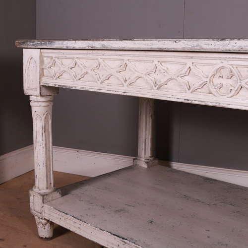 English Country House Prep Centre Table, 1890s For Sale - Image 4 of 10