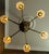 1920s Art Deco French Bronze and Frosted White Glass Six-Light Chandelier, 1920 For Sale - Image 5 of 18
