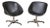Mid 20th Century Mid-Century Modern Swivel Chairs- Set of 2 For Sale