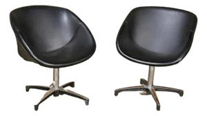 Mid 20th Century Mid-Century Modern Swivel Chairs- Set of 2