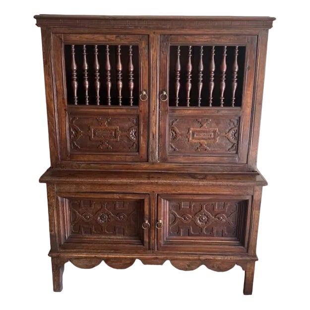 19th Century Antique Oak Food Cupboard, 1820 For Sale