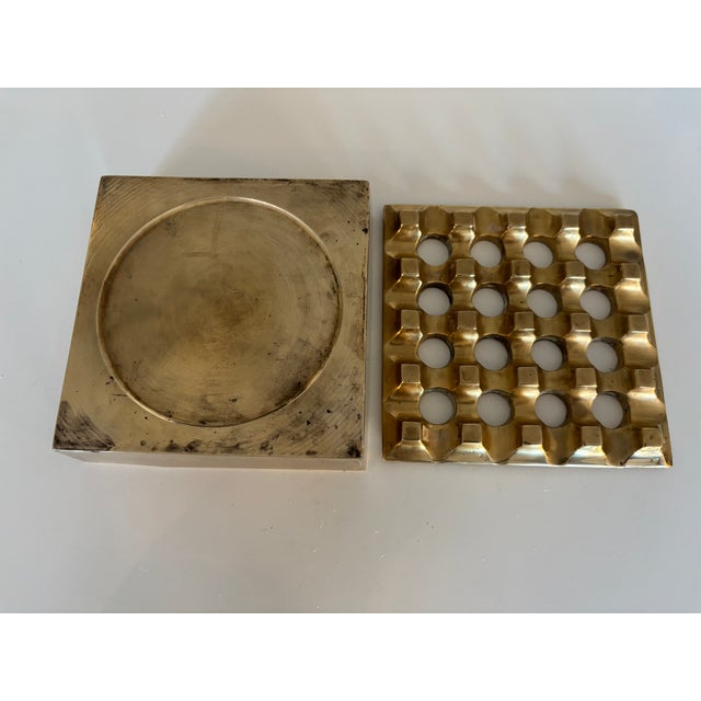 Vintage Ultima 15 Brass Ashtray by Holger Bäckström & Bo Ljungberg, 1960s For Sale - Image 12 of 14
