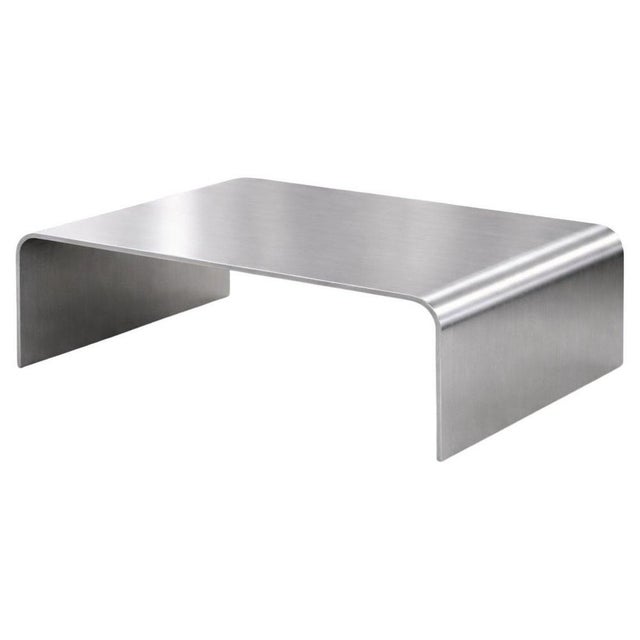 Metal Flow Sculptural Waterfall Coffee Table in Aluminum by Veliento For Sale - Image 7 of 7