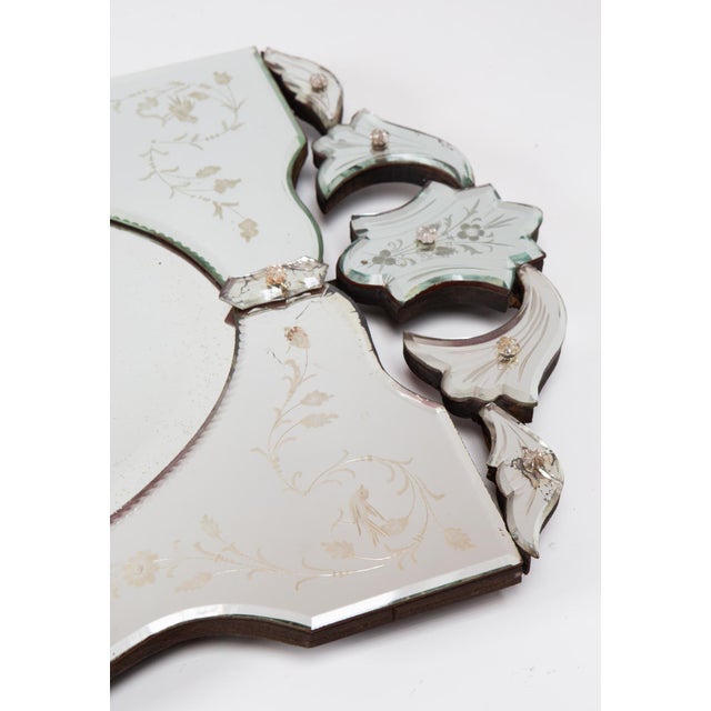 Vintage Venetian Birds Mirror, 1950 For Sale - Image 10 of 12