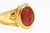 15th Century & Earlier 21k Gold Ring With Cornelian Intaglio For Sale - Image 12 of 12