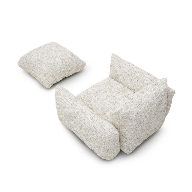 Arflex Set of Marenco Chair with Pouf by Mario Marenco for Arflex, 1970s For Sale - Image 4 of 15