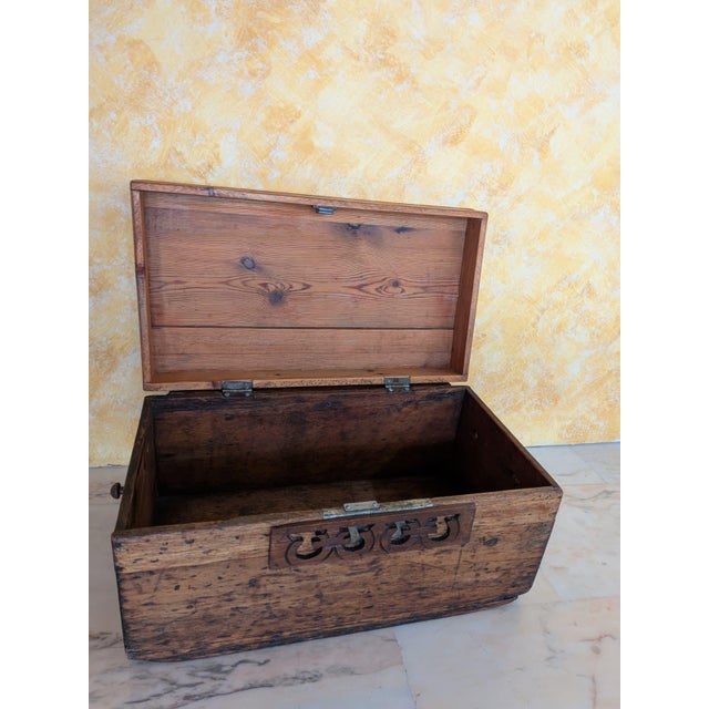 Rustic Wooden Bible Box, 1920 For Sale - Image 3 of 13