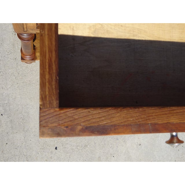 Louis XVI Bedside Table in Walnut and Marble For Sale - Image 18 of 18