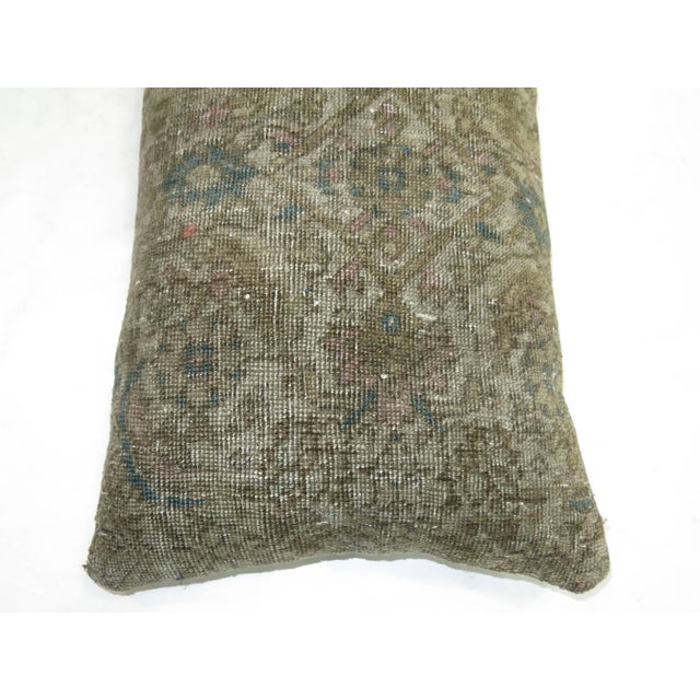 Contemporary Large Vintage Persian Shabby Chic Rug Pillow For Sale - Image 3 of 5