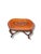 Beautiful vintage carved wood side table featuring an ornate relief of flowing mermaid figures across the tabletop. Rich...