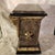 1970s Neoclassical Empire Revival Rose Breccia Marble & Gilt Metal Mantel Clock For Sale - Image 9 of 17