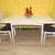 Vintage White Square Extendable Dining Table, 1960s For Sale - Image 4 of 18