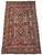 This large handwoven Afghan Maimana Ghalmori kilim is woven in warm brown, dusty rose, cream, muted gray, and soft pink...