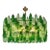 Oversized Contemporary Murano Glass Poliedro Chandelier in Burnished Venini Style by Simoeng For Sale