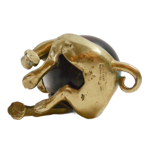 Arthur Court Mixed-Media Pug Dog Figural Box With Glass Eyes For Sale - Image 9 of 9