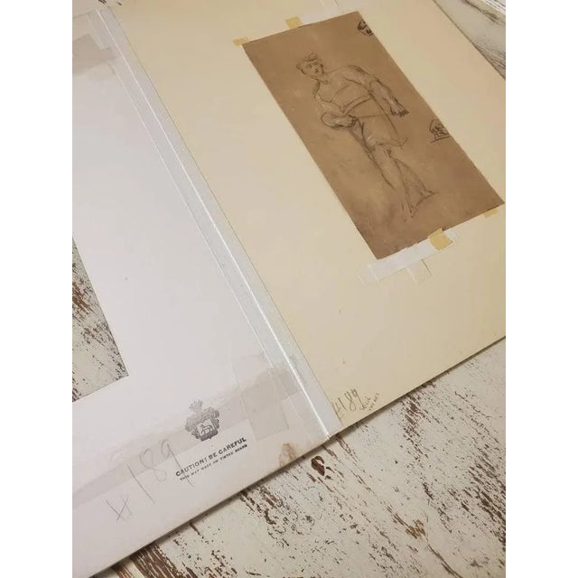 19th Century Silverio Capparoni Italian School Drawing on Paper For Sale - Image 5 of 9