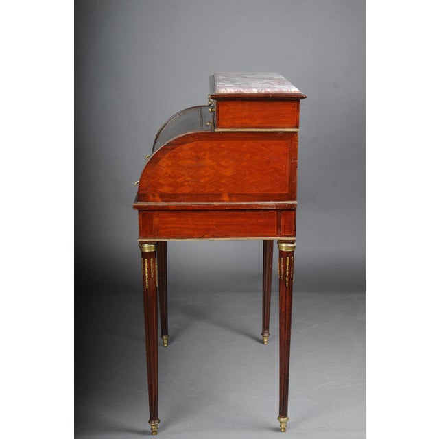 20th Century Louis XVI Rolling Secretaire in Mahogany For Sale - Image 9 of 18