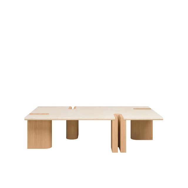 Contemporary Grenville Center Table by Wood Tailors Club For Sale - Image 3 of 8