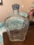 English Vintage Canadian Glass Liquor Decanter Bottle With Ornate Metal Cap For Sale - Image 3 of 6