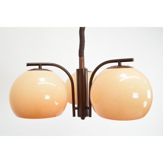 Metal Mid-Century Adjustable Chandelier, 1970s For Sale - Image 7 of 15