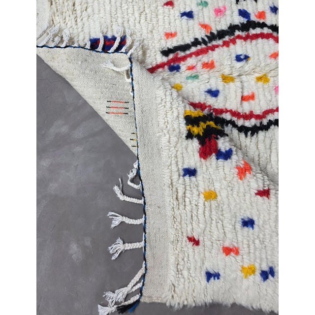 Handwoven Colorful Azilal Wool Rug - 9.8 X 6.2 Ft For Sale In Cleveland - Image 6 of 8