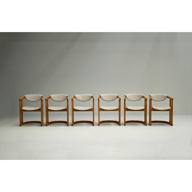 Vintage German Curved Beech Dining Chairs, 1960s, Set of 6 For Sale - Image 9 of 10