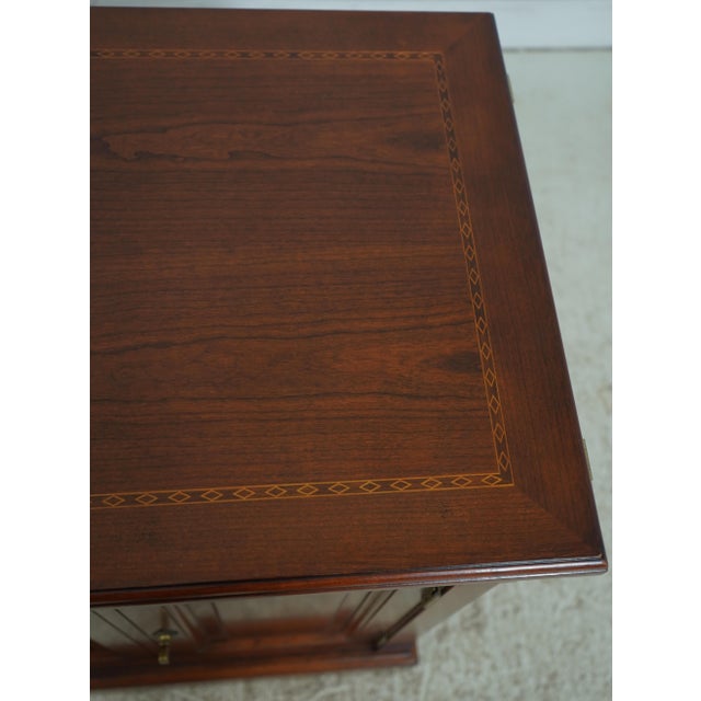 Stickley Regency Style Cherry Slide Open Top Server For Sale - Image 13 of 18
