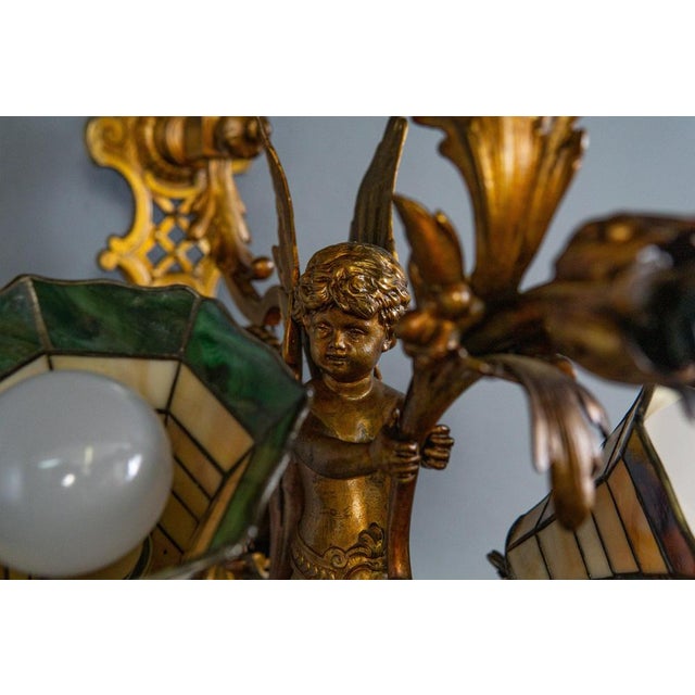 Vintage Bronze Wall Lamp For Sale - Image 13 of 18