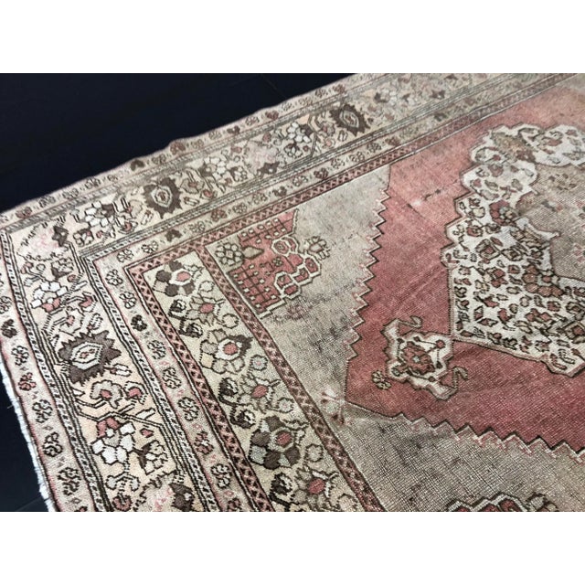 Gray 1960s Vintage Turkish Oushak Rug-5’8’x8’10" For Sale - Image 8 of 11