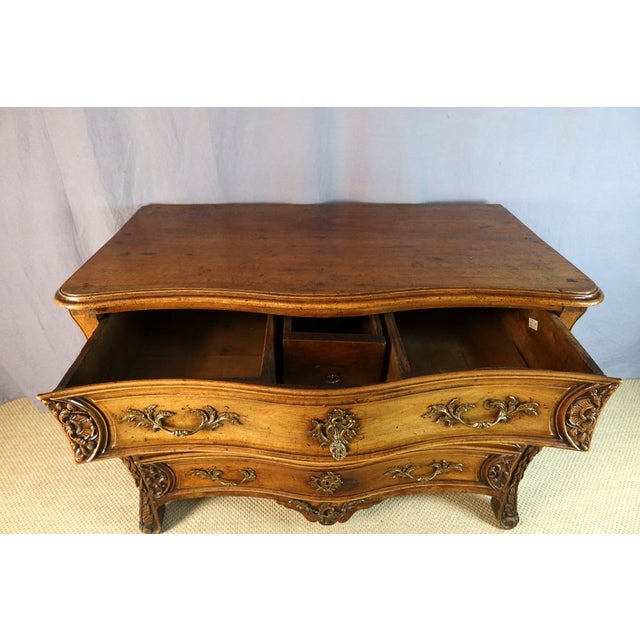 Antique Carved Walnut Chest of Drawers, 1700s For Sale - Image 13 of 15
