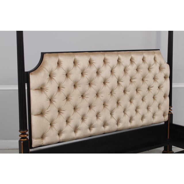 1990s Nancy Corzine Paint Decorated King Size Poster Bed For Sale - Image 5 of 14