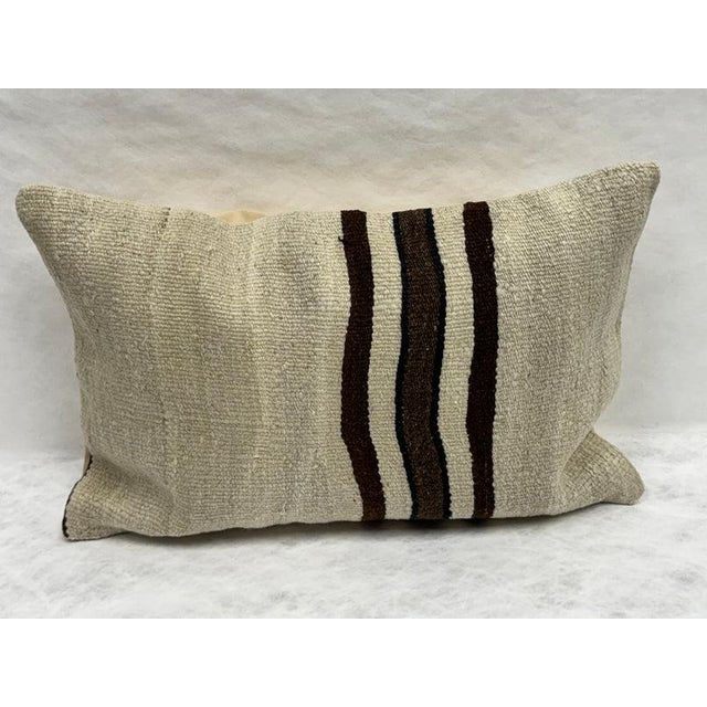 Turkish Hemp Pillow Cushion Natural Beige Brown Black Pillow Cushion Cover 16" x 24" #30257 Enhance your home decor with...