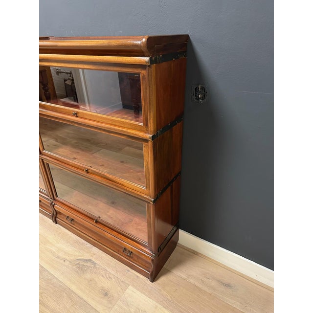 Antique Modular Bookcase from Globe Wernicke, 1890s, Set of 6 For Sale - Image 3 of 9