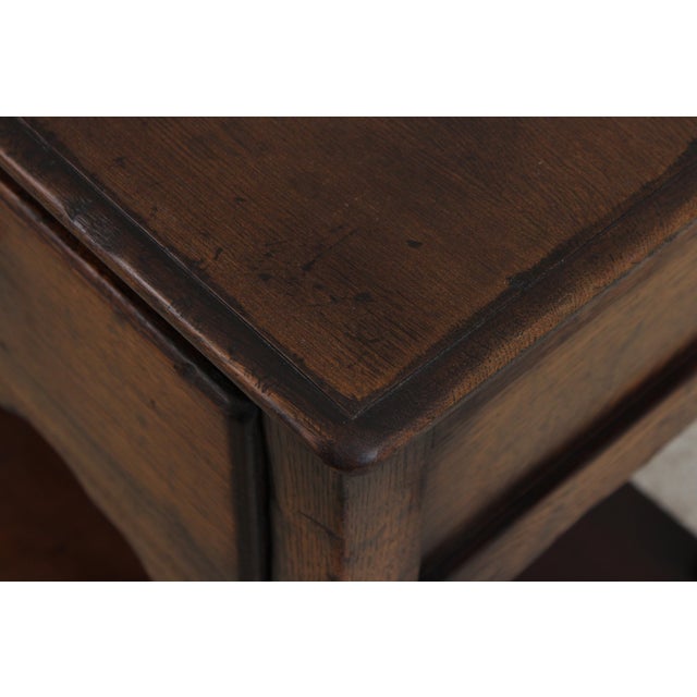 English Tudor Oak 2 Tier Console Table For Sale - Image 9 of 14