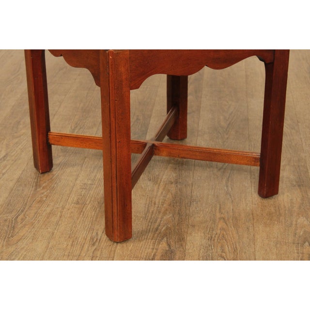 Late 20th Century Chippendale Style Mahogany Corner Chair For Sale - Image 10 of 13
